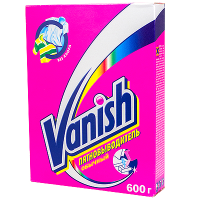 Пятновыводитель порошковый 600г для цветного белья VANISH BENCKISER 1/20
